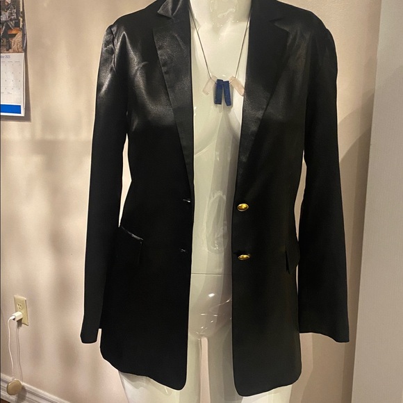 Satin blazer French connection size 6 black - Picture 3 of 13